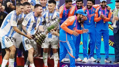 WATCH: Messi, Rohit and now Messi again - The trophy walk version 3.0