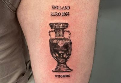 England football fan says he has no regrets over ‘winners’ tattoo