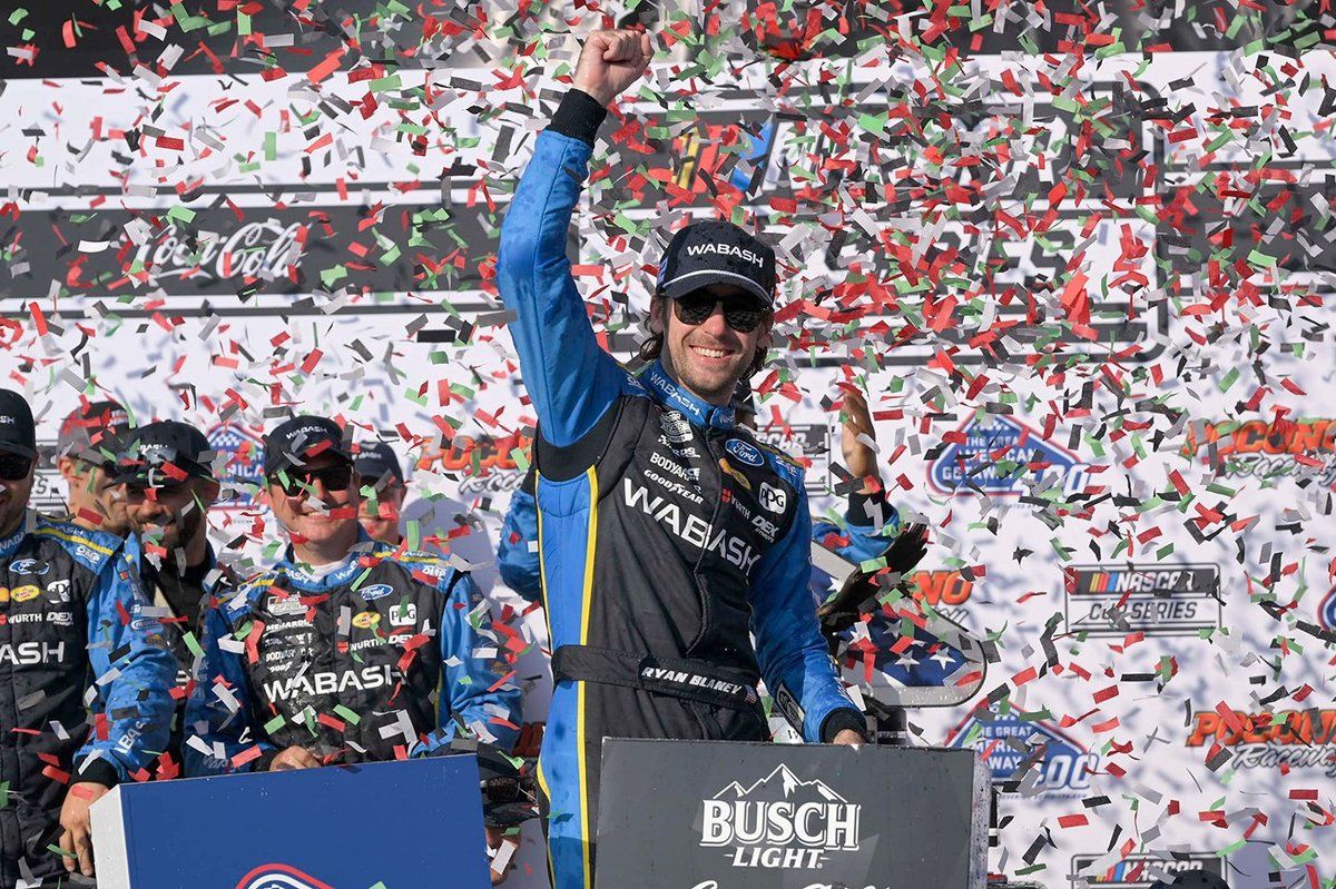 NASCAR Cup Pocono: Blaney bests Hamlin and Bowman for…