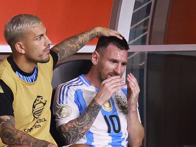 Lionel Messi left in tears at Copa America final after horror ankle injury