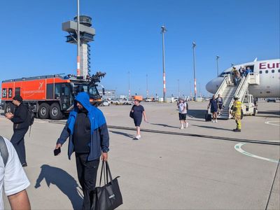 Brits left roaming airport after Berlin-Manchester flight returns immediately after ‘fire’ on board