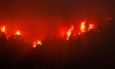 California: first death of wildfire season as body found in burned-out home