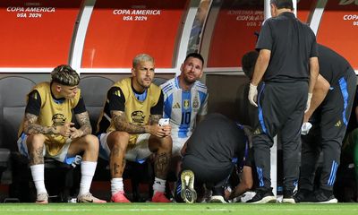 Lionel Messi leaves Copa América final in tears with apparent leg injury