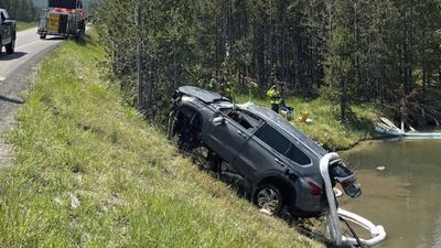 Car carrying five people crashes into acidic Yellowstone geyser