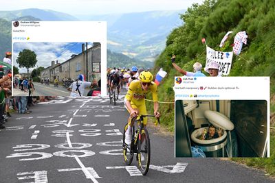 Rest day Tweets: Matteo Jorgenson loses track of time and Luis Figo catches the Tour de France at the roadside