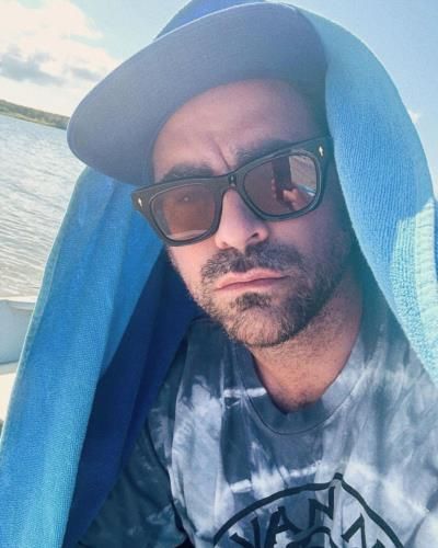 Dan Levy's Day Out Boating At Martha's Vineyard