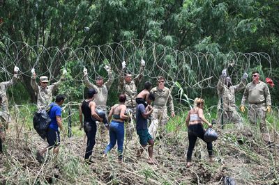 Texas sheriff buys pepper ball and tear gas launchers to deter migrants from crossing the border