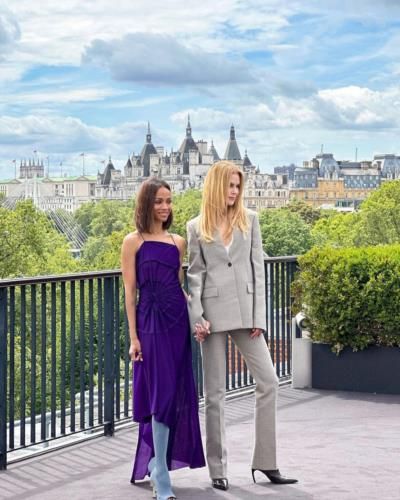 Nicole Kidman And Zoe Saldana's Stylish Photoshoot