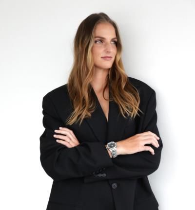 Karolina Pliskova Showcasing Chic Style In Elegant Black Ensemble