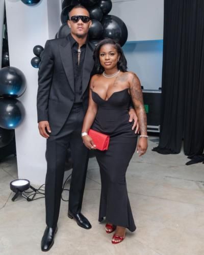 Kenny Golladay And Wife Exude Style In Coordinated Black Outfits.