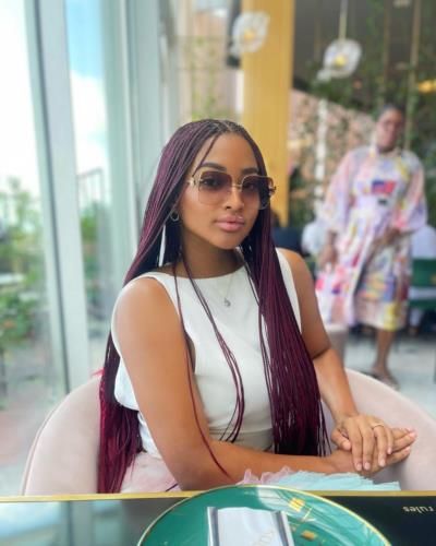 Nashaira Balentien Enjoys Lunch At Kaly Restaurant And Bar