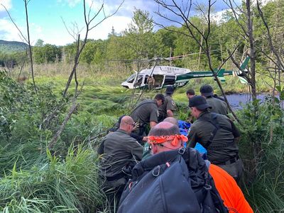 Elderly man found alive in Maine bog four days after car discovered near embankment