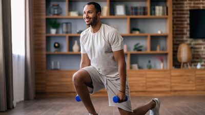 A trainer says you can work your entire body and build muscle with just a pair of light dumbbells and these four simple moves