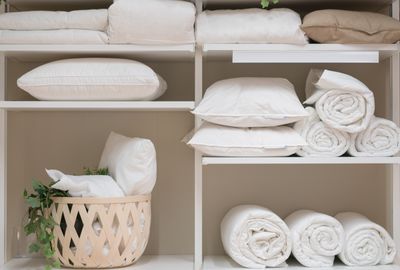 This Viral Amazon Bedding Storage is the Best Way to Keep your Linen Closet Perfectly Organized — And It's Currently on Sale at Amazon