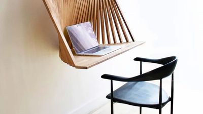 This Genius Folding Wall Desk is Going Viral — It's Beautiful, yet so Practical for Small Spaces too