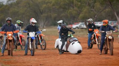 What Do You Think, Can This Snoopy Motorcycle Win An Off-Road Gymkhana?