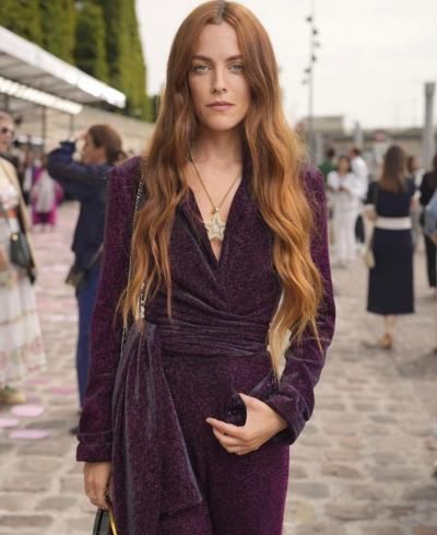 Riley Keough Stuns In Purple Outfit For Instagram…