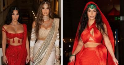 Kim Kardashian Faces Backlash For Wearing Red At Indian Wedding