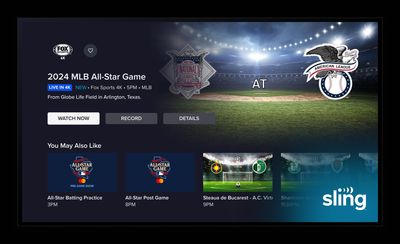 Sling TV Launches 4K Streams with MLB All-Star Game