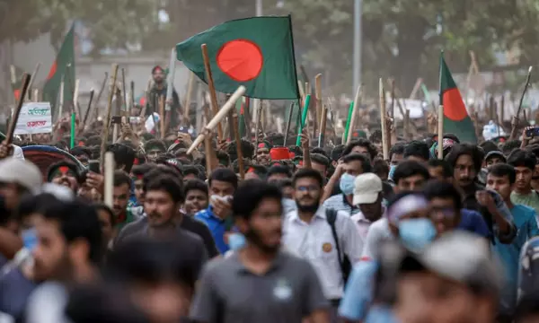 Two dead and thousands injured as Bangladesh police crack down on anti-quota protests