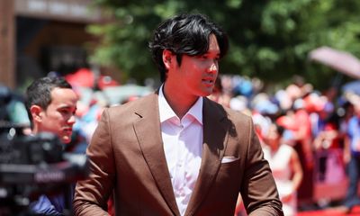 Shohei Ohtani wore a splendid jacket for his dog at the MLB All-Star Game red carpet