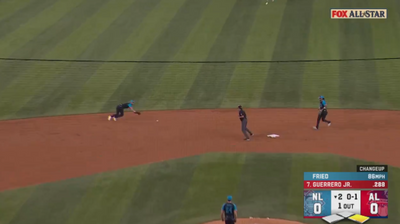 A mic’d-up Trea Turner made an amazing diving play during the 2024 MLB All-Star Game and his Phillies teammates loved it