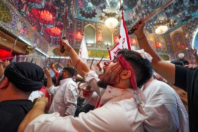 Shiite Muslims in Lebanon and Iraq commemorate Ashoura, marking the death of Imam Hussein