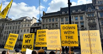 Anti-monarchy campaigners stage protest outside State Opening of Parliament