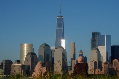 A meteor streaked over the NYC skyline before disintegrating over New Jersey