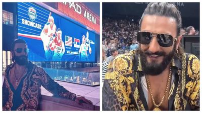 Ranveer Singh enjoys USA vs Serbia basketball match from courtside seats at USABMNT showcase in Abu Dhabi