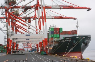 Japan's trade deficit for first half declines as exports recover