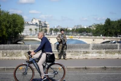 Paris Olympics Security: French Forces Deployed Along River Seine