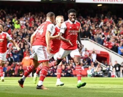 Thomas Partey And Teammates Celebrate Victory After Impressive Football Match