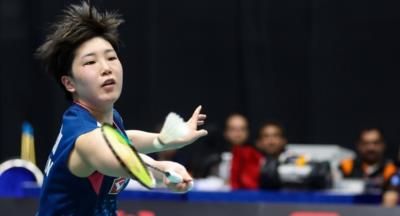 Akane Yamaguchi Showcasing Exceptional Badminton Skills In Competitive Match