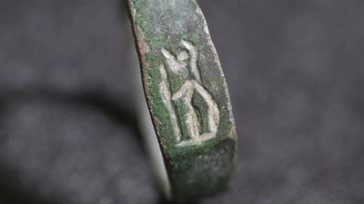 1,800-year-old ring depicting Roman goddess discovered by ancient quarry in Israel