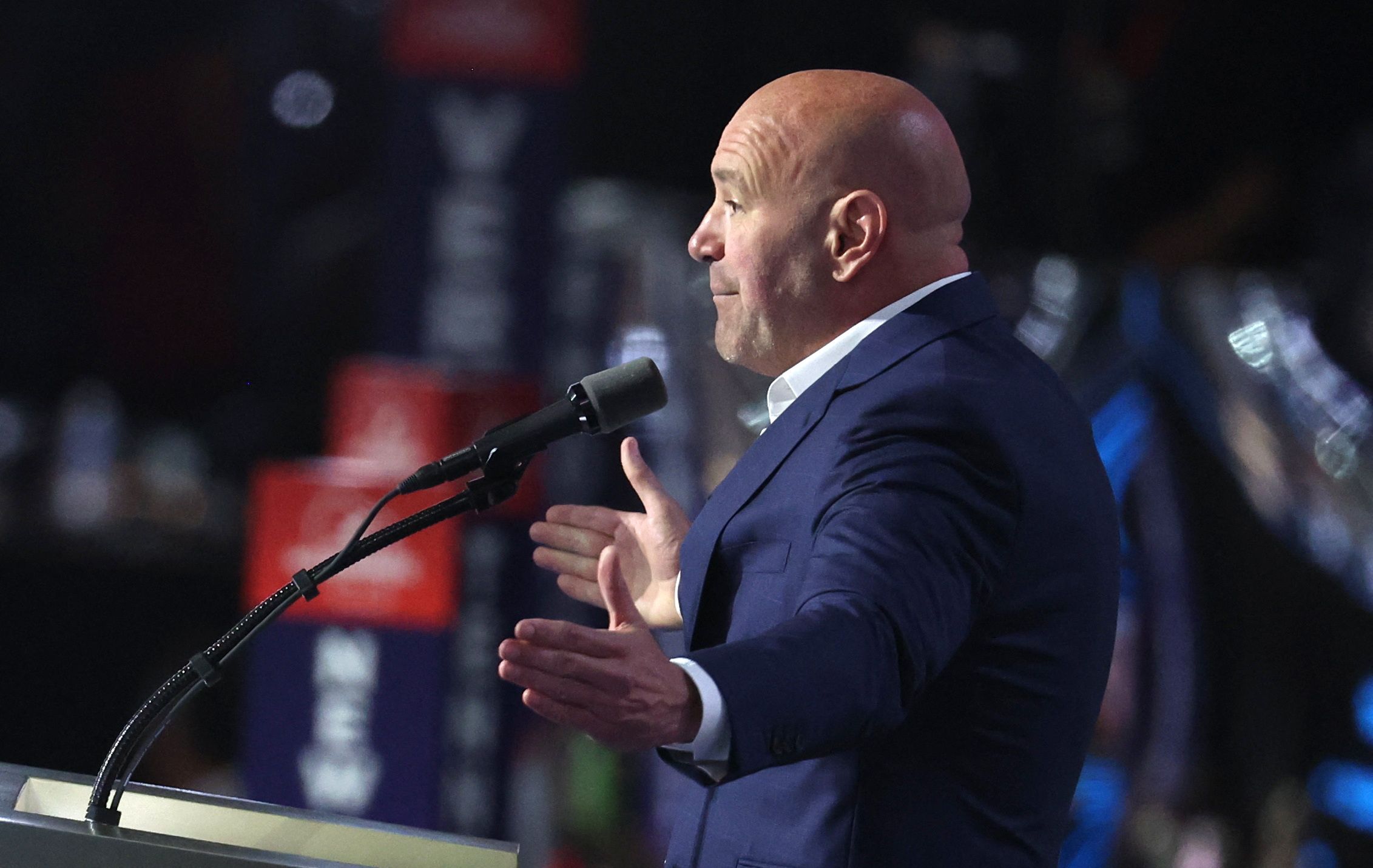 Dana White Rallies For Donald Trump Re-election At…