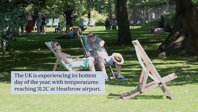 Hottest day of the year recorded in London as temperature soars to 31.2C at Heathrow