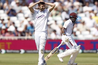 West Indies stand firm after Mark Wood racks up 97.1mph at Trent Bridge