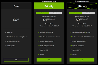 Nvidia cuts GeForce Now pricing in half — Priority and Ultimate memberships 50% off for a limited time