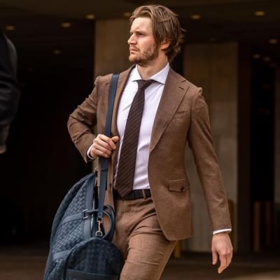 Jacob Trouba Showcasing Stylish Attire In Recent Photoshoot Session