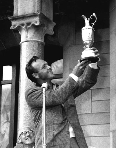 Former BBC commentator recalls how Arnold Palmer’s ‘power game’ led to 1962 win at Royal Troon