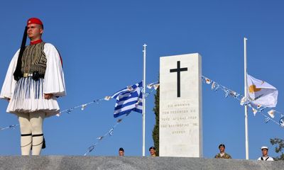 South mourns and north rejoices as Cyprus marks 50 years of ethnic division