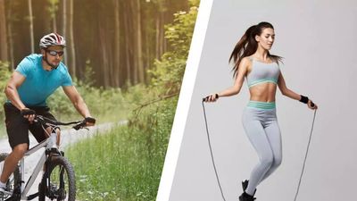 Cycling vs skipping, which is better for melting belly fat?