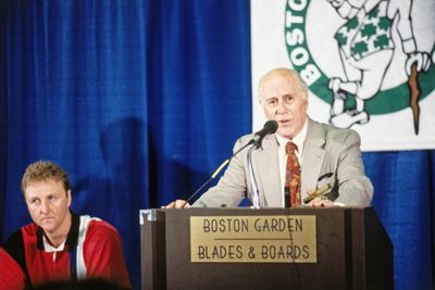 Boston Celtics legend Larry Bird’s retirement press conference