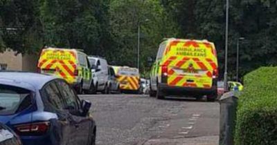 Multiple police cars descended on Glasgow street after 'incident'