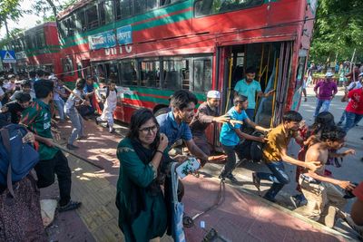 AP PHOTOS: Student violence in Bangladesh has killed scores of people