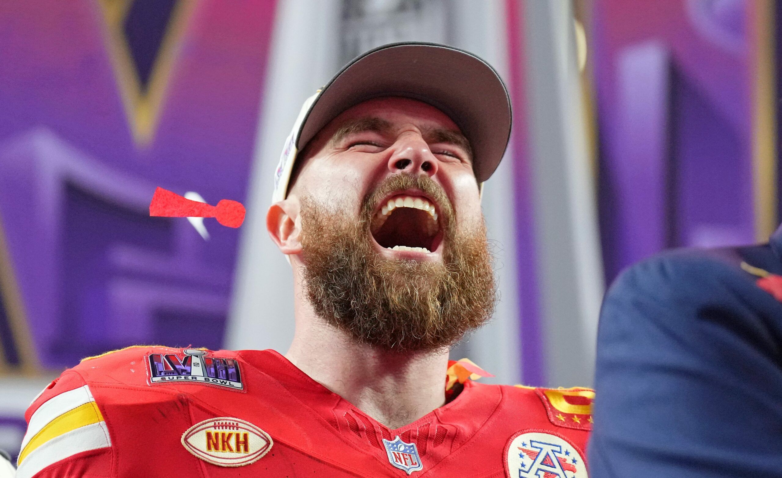 Travis Kelce brought back his magnificent mustache for…