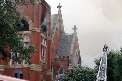 Pastor Robert Jeffress vows to rebuild historic Dallas church heavily damaged by fire