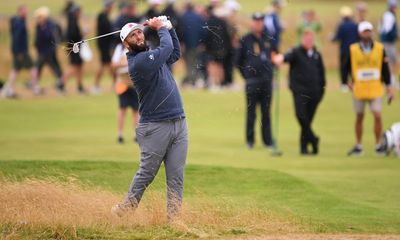 Rahm’s insurgent chase falls away on dramatic final day at the Open