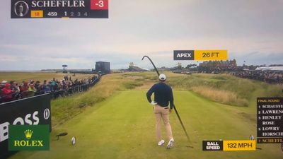 Watch The Moment World No.1 Scottie Scheffler Tops A Tee Shot At The Open